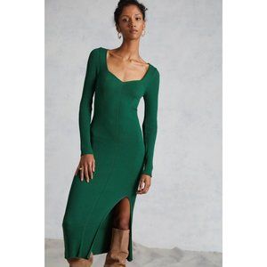 Anthropologie Seamed Knit Maxi Dress